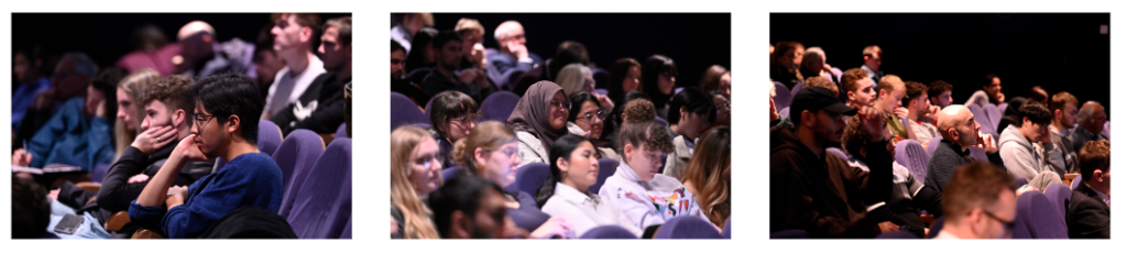 Photos of audience at Festival of Economics 2022